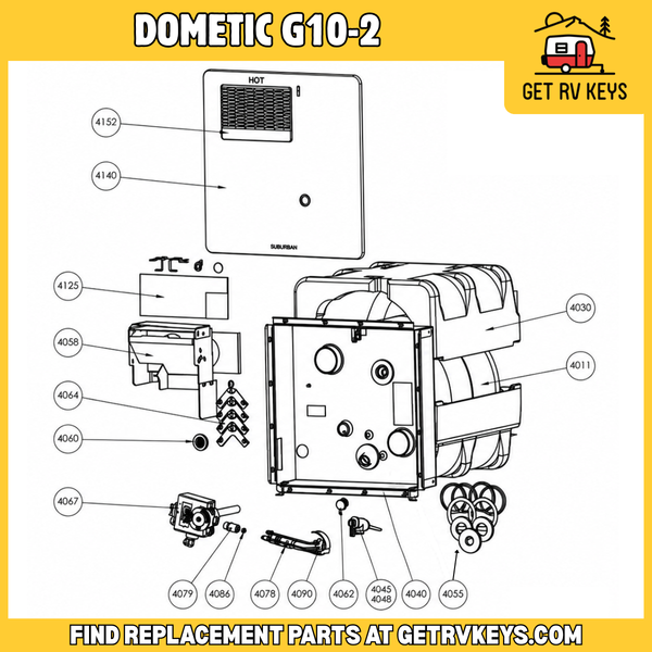 Dometic G10-2 Parts Breakdown