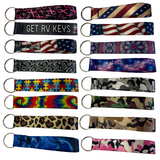 Key Fob Key Chain Fabric Wristlet Wrist Lanyard Strap