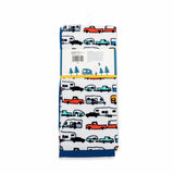 2 Happy Camper Decor Camping Kitchen Hand Dish Tea Towels RV Travel Trailer Set