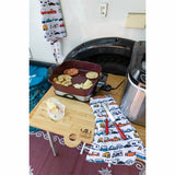 2 Happy Camper Decor Camping Kitchen Hand Dish Tea Towels RV Travel Trailer Set