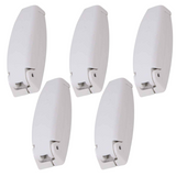 RV Camper Trailer Motorhome Plastic Baggage Door Catch Holder White 5 Pk