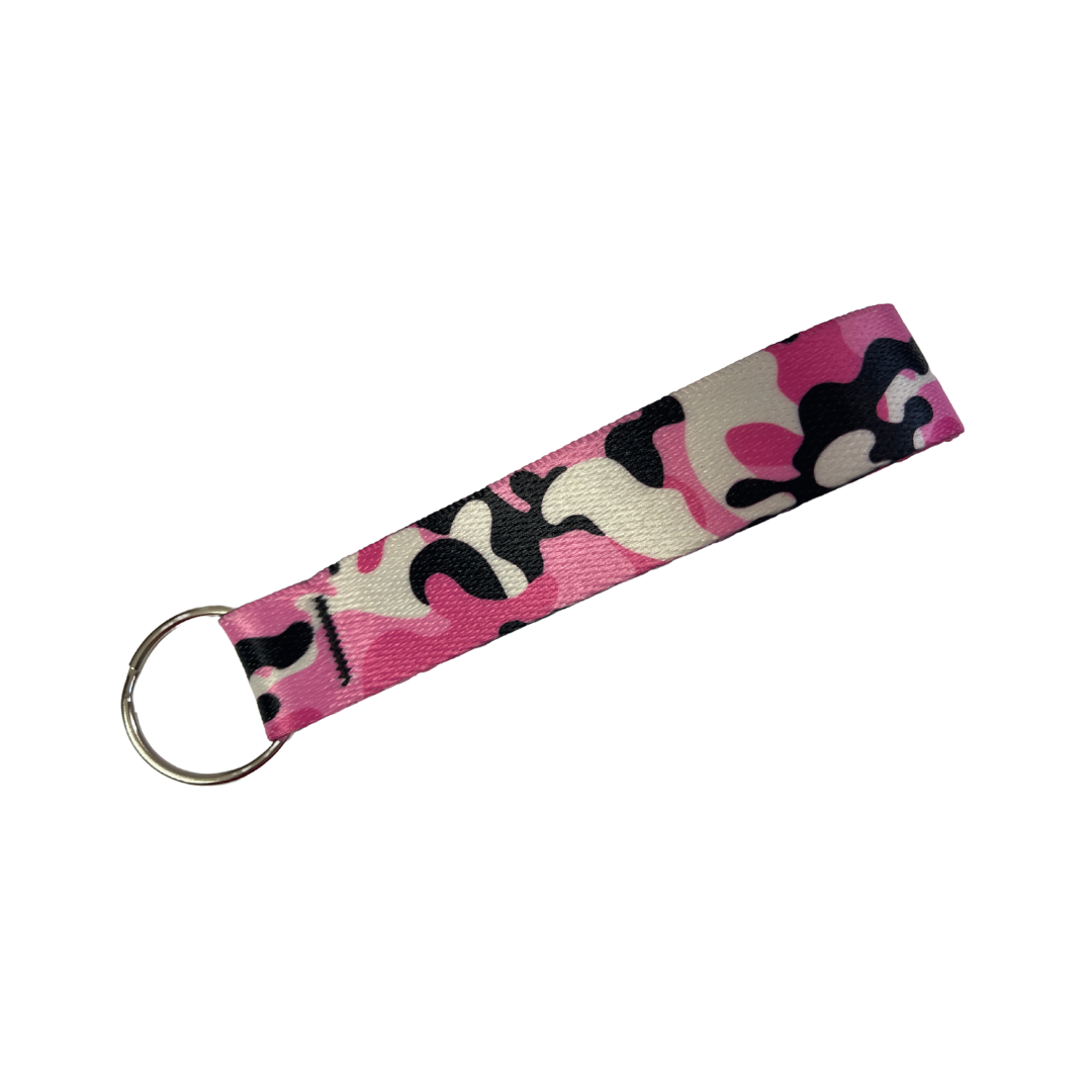 Pink LV, Keychain Wristlet, handmade key fob, wrist lanyard for