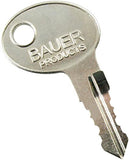 1 Pair (2 Pack) Bauer Precut AE Series Keys 001 - 060 RV Trailer Camper Keys