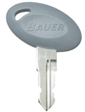 1 Pair (2 Pack) Bauer 700 Series Precut Keys 701 - 760 RV Trailer Camper Keys